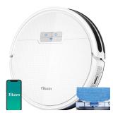 Tikom Robot Vacuum and Mop Combo 2 in 1, 4500Pa Strong Suction, G8000 Pro Robotic Vacuum Cleaner, 150mins Max, Wi-Fi, Self-Charging, Good for Carpet, Hard Floor - Retail: $153.99