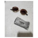 SOJOS Classic Polarized Aviator Sunglasses Womens Mens Retro Double Bridge Aviators SJ2201, Brown Tortoise/Brown