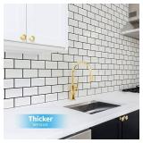 Art3d Subway Tiles Peel and Stick Backsplash, 12inch x 12inch Stick on Tiles Kitchen Backsplash (10 Tiles, Thicker Version)