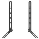 WALI Sound Bar Mount Bracket, for Mounting Above or Under TV, with Adjustable 3 Angled Extension Arm, Fits Most 23 to 65 Inch TVs, up to 33 lbs (SBR202)