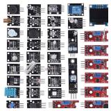 UMLIFE 38 in 1 Sensor Modules Kit, 37 in 1 Sensor Module + 0.96" 4PIN OLED for Arduino Raspberry Pi Project Super Starter Kits for UNO R3 Mega2560 Mega328 Nano Raspberry Pi 3 2 Model STM32