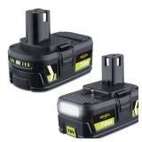 VANON 7.0Ah P108 18v Replacement for ryobi 18v Battery 2 Pack Lithium Ion High Capacity Batteries Compatible with P108 P102 P103 P104 P105 P106 P107 P109 P122 BPL18151 BPL1820 Cordless Tool