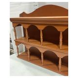 2 Wooden hanging shelves 14.5x19.5x5