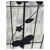 Outdoor wrought iron stand for gazing ball or bird bath 31x10 and garden decor 36x16