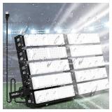 Spolehli LED Stadium Flood Lights 3000W Equivalent 80000LM Super Bright LED Arena Lights 85-305V IP66 Waterproof 6500K Daylight White 500W Outdoor Lighting - Retail: $269.98