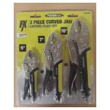 3 Pc curved Jaw locking plier set