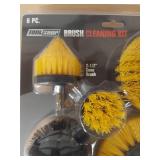 6 Pc Brush cleaning kit - quick change 1/4" hex shanks - new