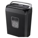 Bonsaii Paper Shredder for Home Use,6-Sheet Crosscut Paper and Credit Card Shredder for Home Office with Handle for Document,Mail,Staple,Clip-3.4 Gal Wastebasket(C237-B)