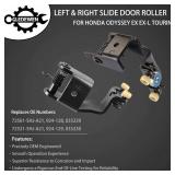 1 Pair Slide Door Roller Assembly Left & Right Upper Center Male Roller | for 2005-2010 Honda Odyssey EX, EX-L, Touring model | Replaces# 72561-SHJ-A21, 72521-SHJ-A21, 924-128, 924-129