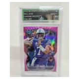 Professionally Graded 2022 Bowman Chrome Will Levis Pink Refractor Rookie Card