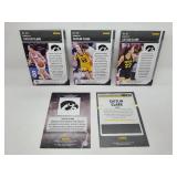 Five 2024 Panini Caitlin Clark Iowa Hawkeyes Basketball Cards