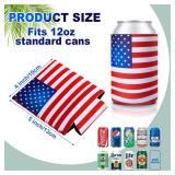 72 Pcs Can Cooler Sleeves Bulk Blank Beer Can Coolers Party Can Cooler Beer Drink Bulk Holder Insulated Sublimation Sleeves Soda 12 oz Coolies for Bottle Weddings Bachelorette Parties, Multicolor