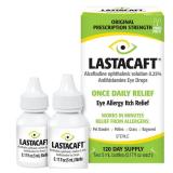 LASTACAFT Once Daily Eye Allergy Itch Relief Drops, 120 Day Supply, 0.17 Fl Oz (Pack of 2)