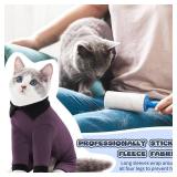 Sticky Hair Cat Clothes, Prevent Shedding Cat Shirt Outfit?Professional Cat Recovery Suit, Soft Kitten Clothes Cat Pajamas Costumes for Cats Only, Cat Onesie for Cats After Surgery Female Male