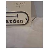 Aluminum Outdoor Patio Garden Sign "Our Garden". 11" x 3" - Thresholdâ¢