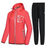 HOTSUIT Sauna Suit Women Durable Boxing Sweat Suits Gym Workout Exercise Sauna Jacket Pants, Pink, XL