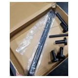 BGL Bathroom Hardware Set Black Bathroom Accessory Set Towel Bar 8 Pieces