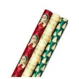 Traditional 3-Pack Foil Christmas Wrapping Paper Assortment