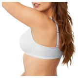 Hanes Womens Oh So Light Foam Comfortflex Fit Wirefree Mhg521 Bra, White, Small US