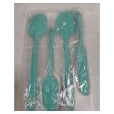 U-Taste Silicone Spatula Set 4pk with 600 Degrees Fahrenheit Heat Resistant (Teal/Aqua Sky)