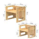 Montessori Weaning Table and Chair Set for Toddler and Baby,Handmade Solid Wood Design for Childrens Age 1-5,Baby Furniture Sets for Nursery/Bedroom/Activity Room,Kids Table and Chair Set for Reading