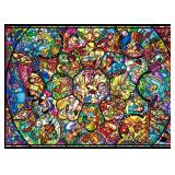 Tenyo Disney All Characters Stained Glass Jigsaw Puzzle (2000 Piece)