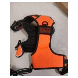 Phoepet Dog Harness Orange Black XL