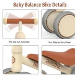 Baby Balance Bike Toys for 12-36 Months Kids Toy Boy and Girls Gifts Toddler Best First Birthday Gift Children Walker No Pedal Infant 4 Wheels Bicycle (Classic, White)