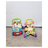 2 Working Interactive Toddler Learning Toys/Walkers