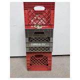 Set of 3 Plastic Crates