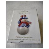 2012 Hallmark keepsake ornament patriotic snowman