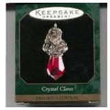 QXM4637 Crystal Claus 1999 Miniature Hallmark Keepsake Ornament Precious Edition