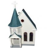 1995 Town Church (Nostalgic Houses and Shops) Hallmark Keepsake Christmas Tree Ornament - QX5159