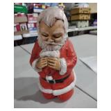 8 1/2 in tall porcelain Santa Claus praying