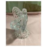 7 1/2 inch crystal angle candle holder