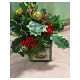 4â x 4â metal tin with Ivy decoration