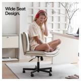 LEAGOO Home Office Desk Chairs Vanity Chair Modern Computer Desk Chair Fabric Desk Chair for Home Office, Bedroom (Mixed Color) - Retail: $156.57