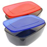 Youngever 2 Pack 2.5 Gallon Large Food Storage Container Boxes, Large Food Storage, Reusable Plastic Large Meal Prep Containers Retail $35.14