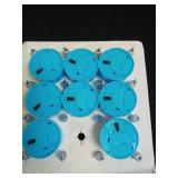 Tea Lights Battery Operated Candles-24 Pack Realistic and Bright Flickering Holiday Gift Flameless LED Electric Candle Long Lasting 7days for Seasonal & Festival Party Home Decoration(Blue) Retail $9.