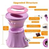 Yoni Steam Kit, V Steam Seat with Herbs 35g Natural, Upgraded Fumigation Instrument Vaginal Steam Chair, Portable Spa for Ph Balancing, Vaginal Odor Cleansing, Menstrual Relief, and Postpartum Care (t