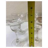 Set of 4 Margarita Clear Glasses