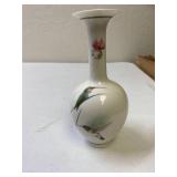 Cream Vase with Hummingbirds