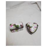 Vintage Ceramic and Metal Trinket Boxes