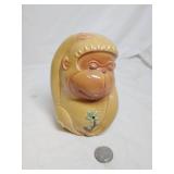 Vintage Ceramic Monkey Piggy Bank