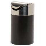 Countertop Trash Bin, 5" W x 5" D x 7" H, Black