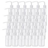 Norme 30 Pcs Tattoo Wash Bottle 250ml Tattoo Squeeze Bottle Plastic White with Narrow Mouth Squirt Bottles for Lab Cleaning Water Tools Plant Irrigation Medical, 8oz