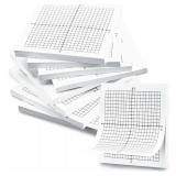 8 Pads Graph Paper Sticky Notes 400 Sheets 3 x 3 Inch Lined Mini Graph Pads Adhesive Grid Sticky Notes 20 x 20 Four Quadrant Self Stick Note Pads for Office School Math Supplies