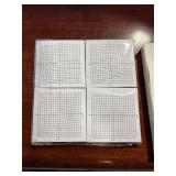 8 Pads Graph Paper Sticky Notes 400 Sheets 3 x 3 Inch Lined Mini Graph Pads Adhesive Grid Sticky Notes 20 x 20 Four Quadrant Self Stick Note Pads for Office School Math Supplies