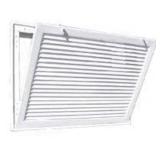 TruAire 20 in. x 30 in. White Aluminum Fixed Bar Return Air Filter Grille