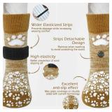 EXPAWLORER Anti Slip Dog Socks to Prevent Licking Paws,Dog Shoes for Hot/Cold Pavement,Best Paw Protector Traction Control on Hardwood Floor,Dog Booties for Puppy Small Medium Large Senior Dogs